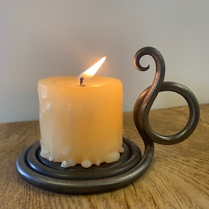 Blacksmith Handmade Forged Candleholder Church Candle Stick Candle Holder