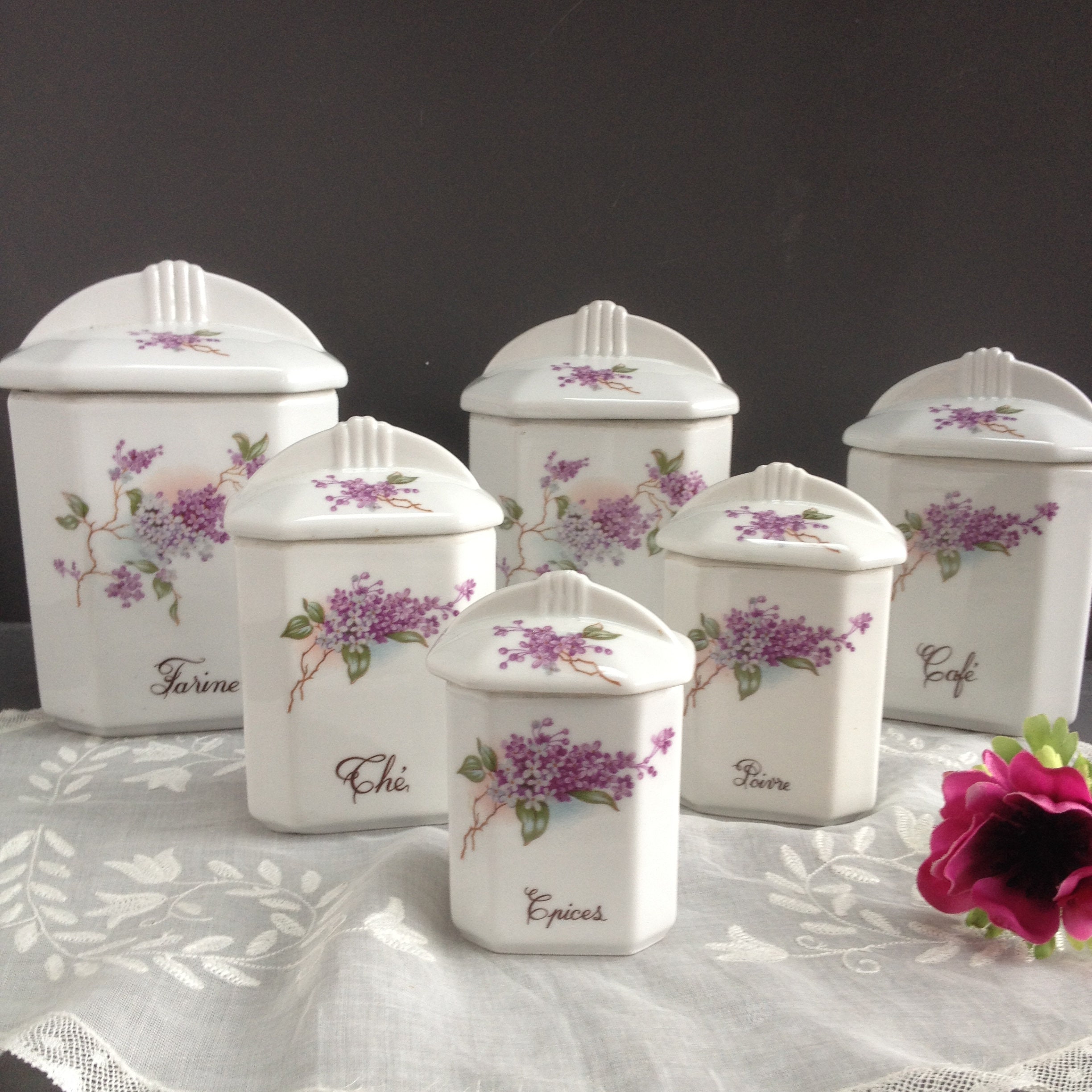 6 pots De Cuisine Vintage