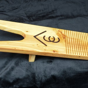 Boot Jack With Custom Brand Or Personalized In Juniper Or Blue Stained Pine