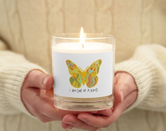 Butterfly Strength - Glass jar soy wax candle