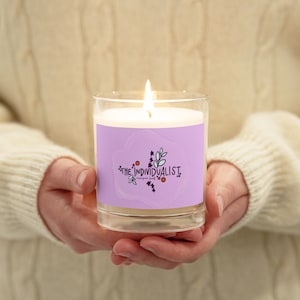 Enneagram 4 - Glass jar soy wax candle