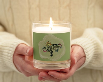 Enneagram 5 - Glass jar soy wax candle