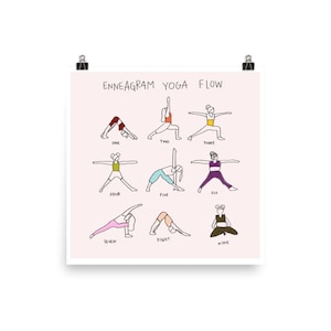 Enneagram Yoga Poster