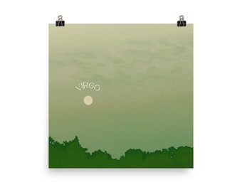 Virgo Moon Energy Poster
