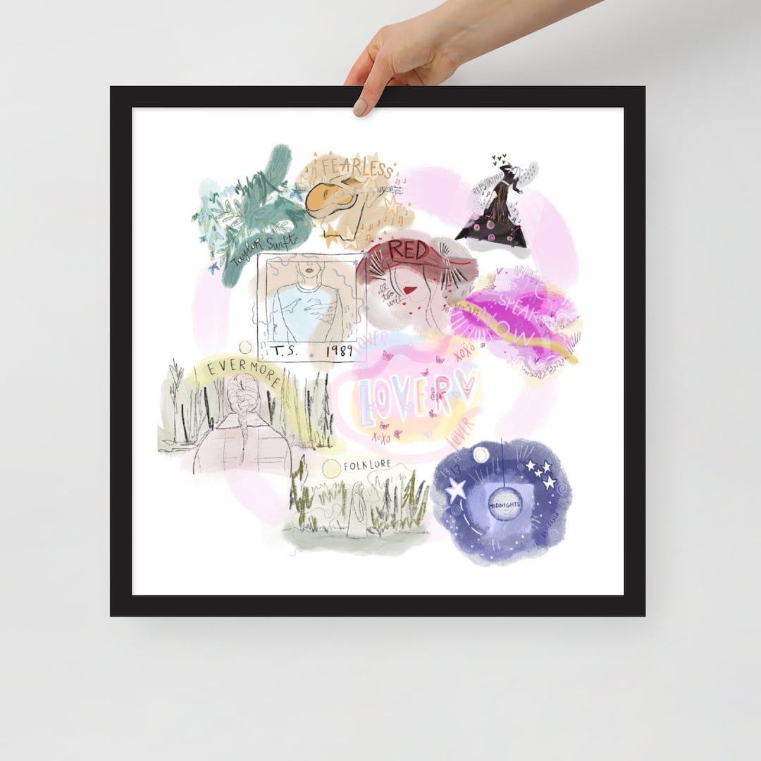 Taylor Swift Eras Original Framed Art Poster Etsy
