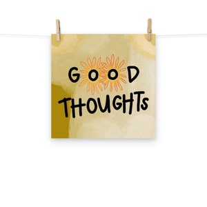 Good Thoughts Original Art Print Poster