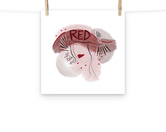 Taylor Swift Red Original Art Poster