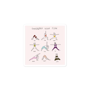 Enneagram Yoga Sticker