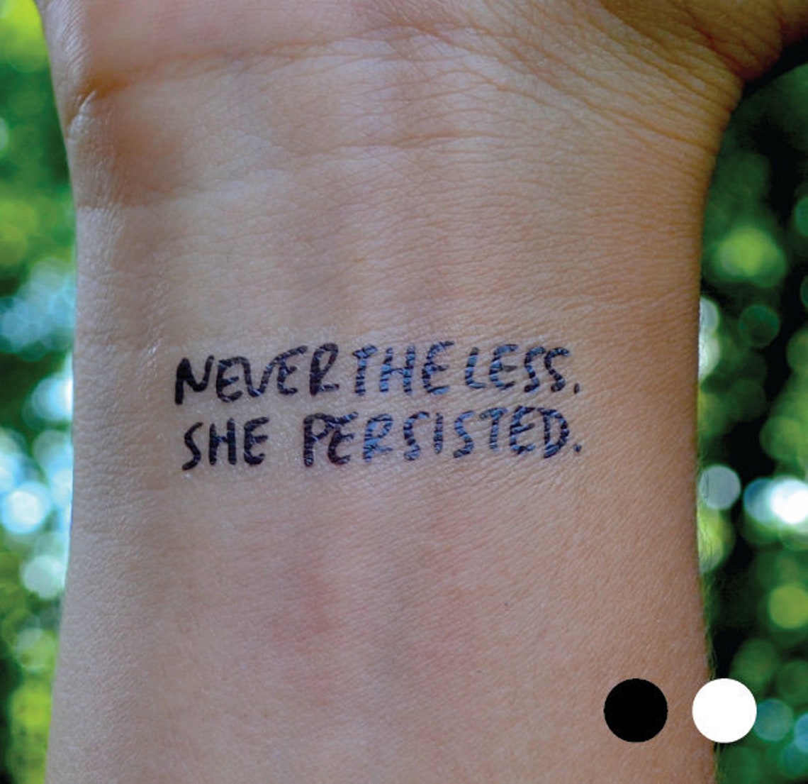 NEVERTHELESS SHE PERSISTED. Tattoo Etsy
