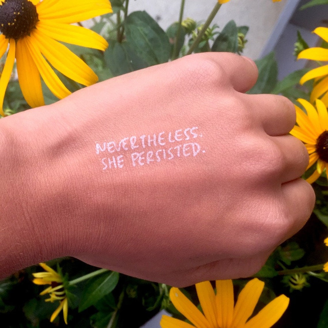 NEVERTHELESS SHE PERSISTED. Tattoo Etsy
