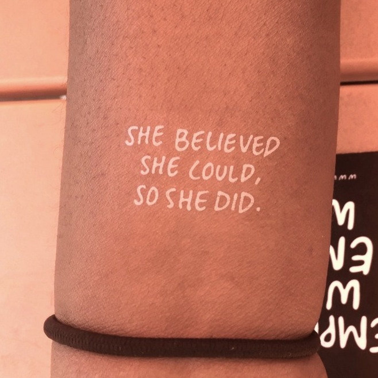She Believed She Could, so She Did Tattoo - Etsy