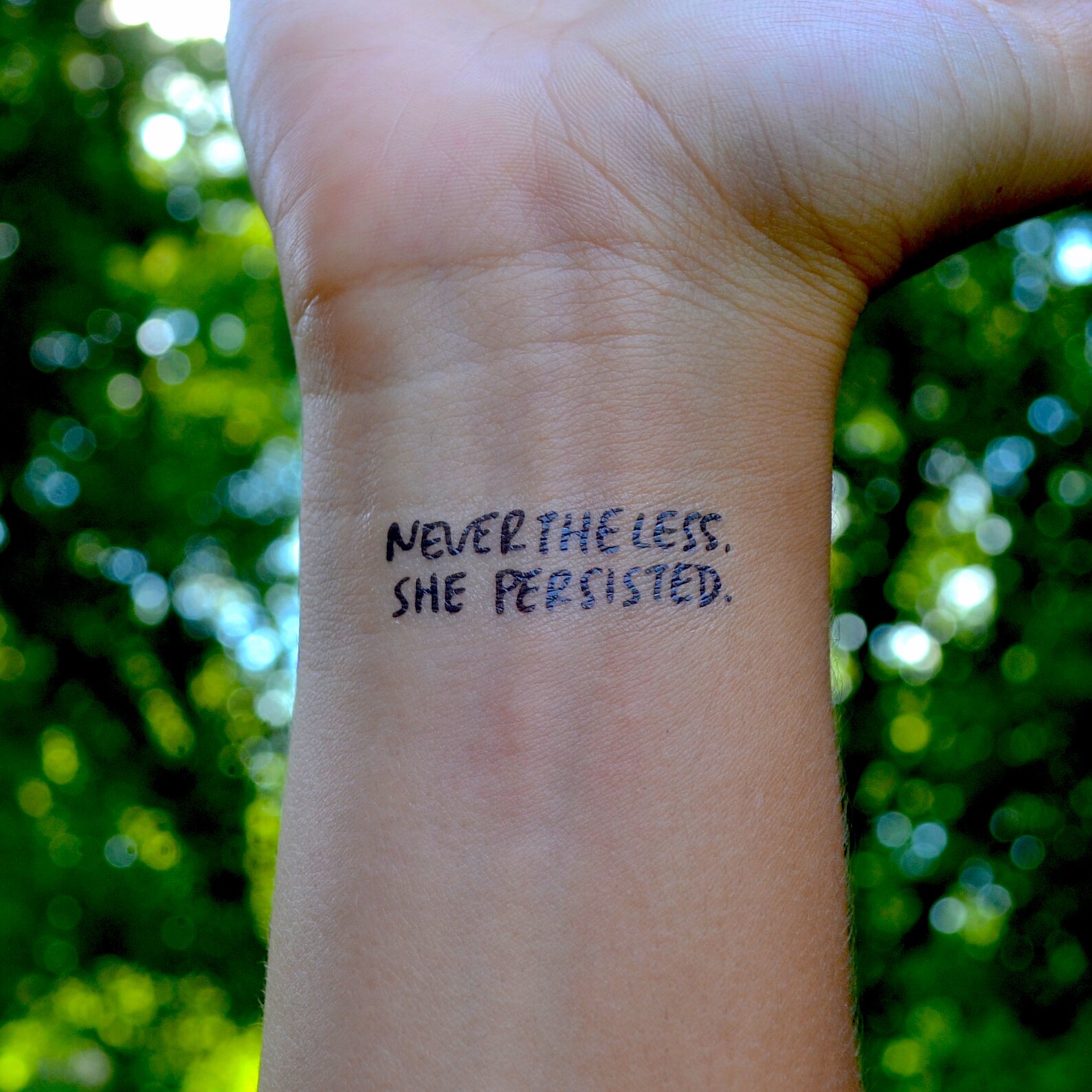 NEVERTHELESS SHE PERSISTED. Tattoo Etsy