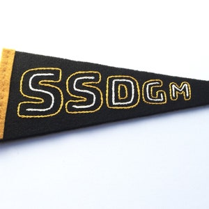 SSDGM My Favorite Murder Hand-Embroidered Felt Pennant Flag image 2