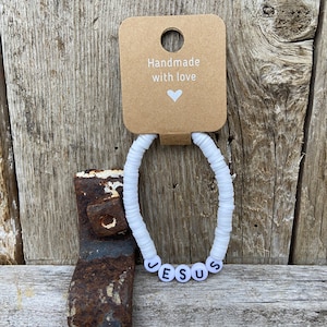 Jesus (clay bead bracelet)