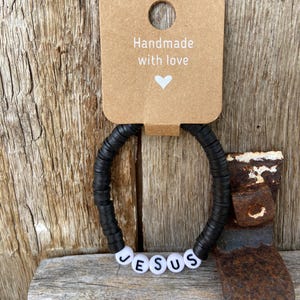 Jesus (clay bead bracelet)