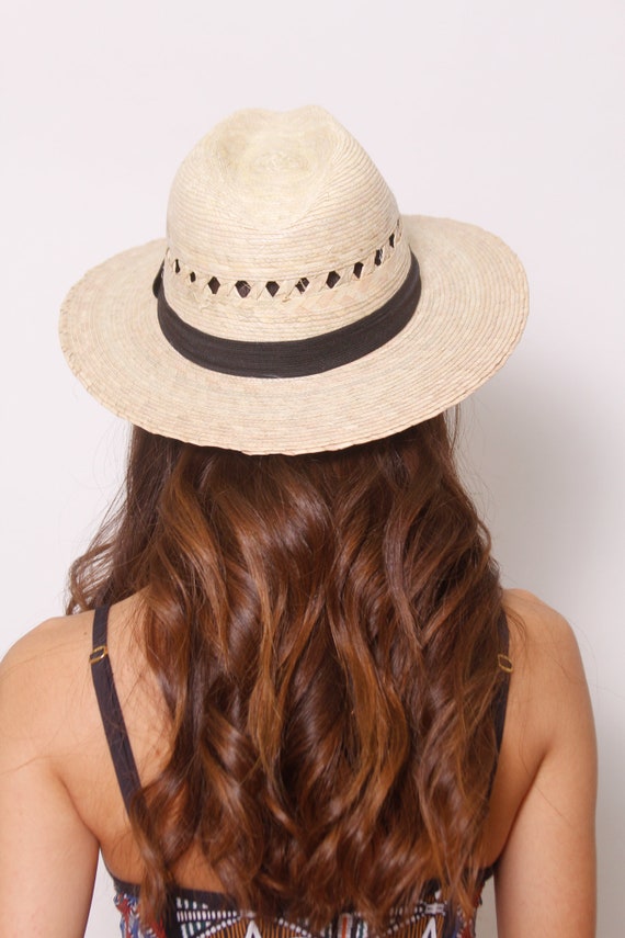 REGINA Straw Fedora Hat Women/beach Hats Women/straw Fedora/women