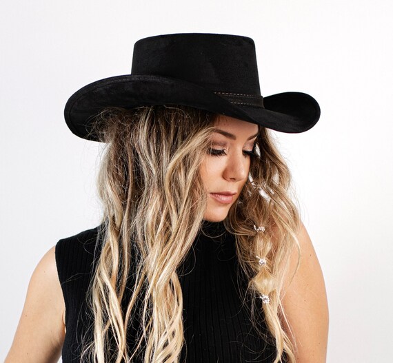 Black cowboy hat online womens