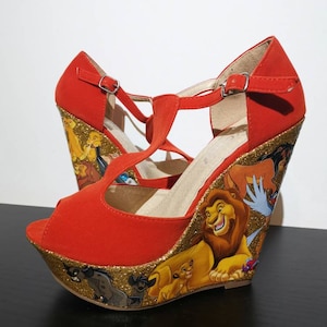 Löwenkönig high heel Keile Gr. 3/36