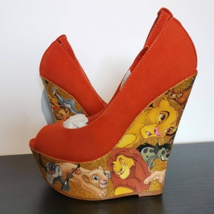 Löwenkönig high heel Keile Gr. 5/38