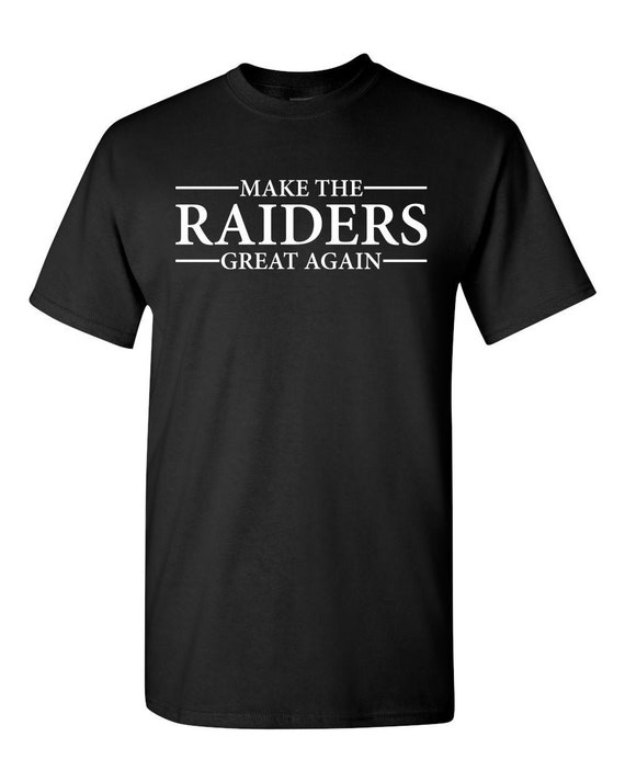 Make the Raiders Great Again - BLACK Heavy Cotton T-shirt (men's