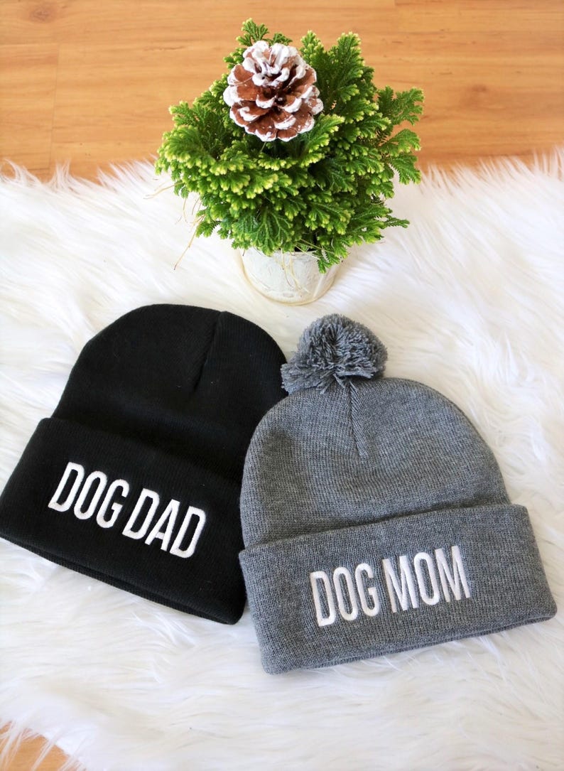 DOGMOM DOGDAD BEANIE Dog Mom Dog Dad Dog Parent Etsy