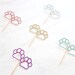 PAWS CUPCAKE TOPPERS Birthday Dog Dog Party Paw Prints - Etsy