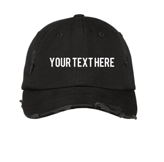 YOUR CUSTOM HAT Your Text Your Words Custom Hat Custom | Etsy