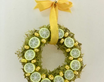 1:12 Miniature Lemon Wreath KIT