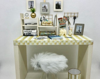 1:12 Modern Whimsical Desk & Accessories KIT