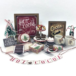 1:12 Hot Cocoa Cafe Doodads KIT