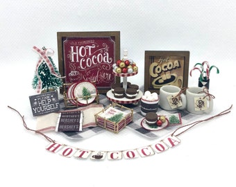 1:12 Hot Cocoa Cafe Doodads KIT