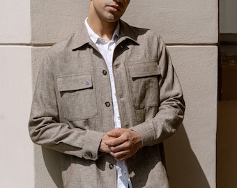 Lyxig linneöverskjorta: Linneskjorta