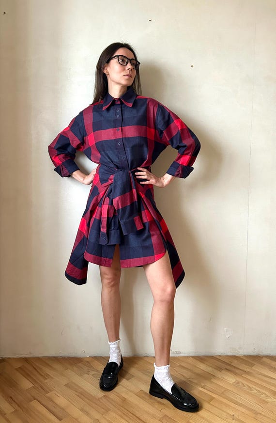 fitted lace wedding dress Navy Plaid Alessi Puff Sleeve Midi Dress – Modern Millie