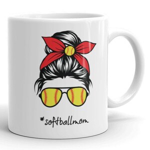 Softball Mom Coffee Mug, SoftballMom Mug, Cool Mom, Softball, Fastpitch, Mother&#39;s Day, Gift for Her, Mom Gift,