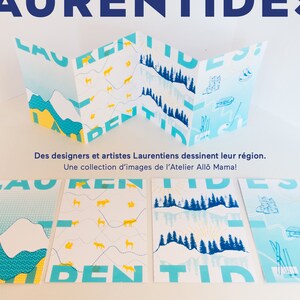 Postcards on the Laurentians - lot of 4