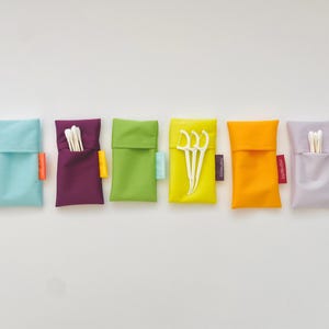 Waterproof travel case for dental floss holder, Zero waste, Ecofriendly, plasticfree, for him and her made in Canada