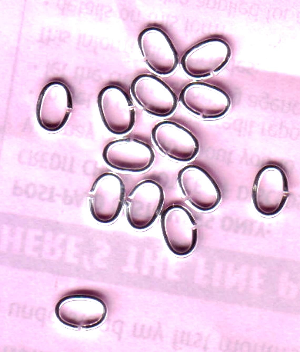 925 Sterling Silver 6mm x4mm Open Oval Jump Rings 18g 6 JRs Etsy