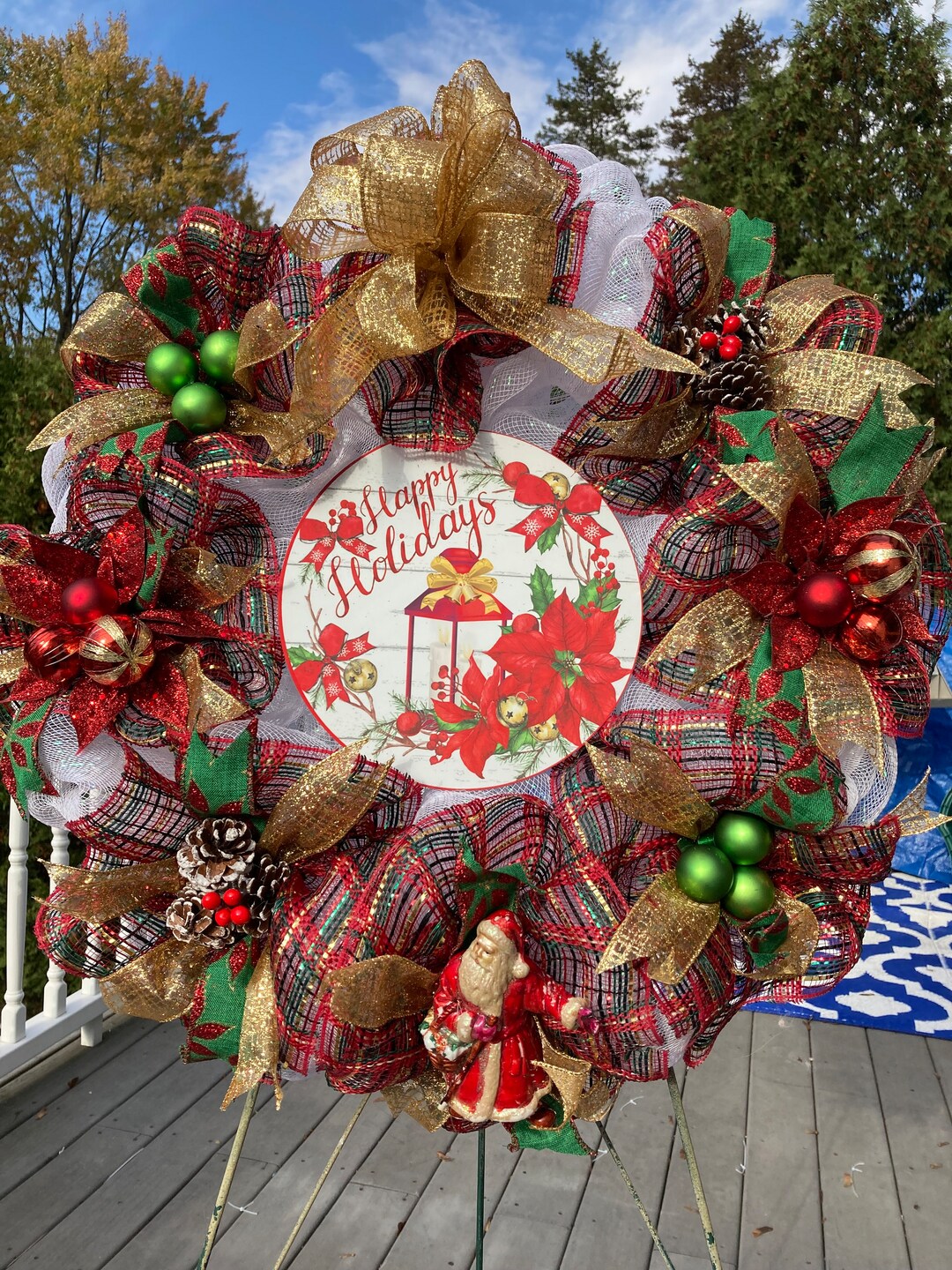 Wreath with LIGHTS, Christmas Wreath, Christmas Door Decor Etsy Nederland