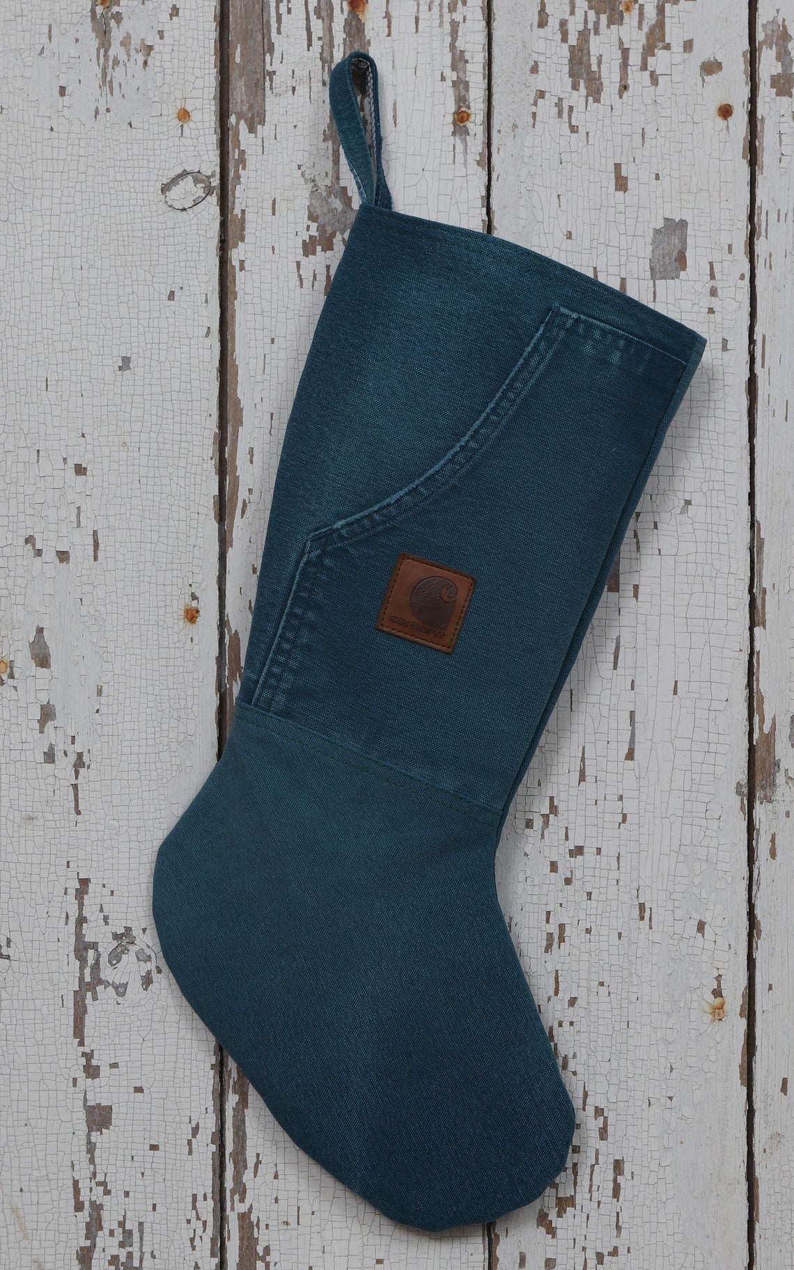 Upcycled CARHARTT Coat / Jacket Christmas Stocking Hunter Etsy