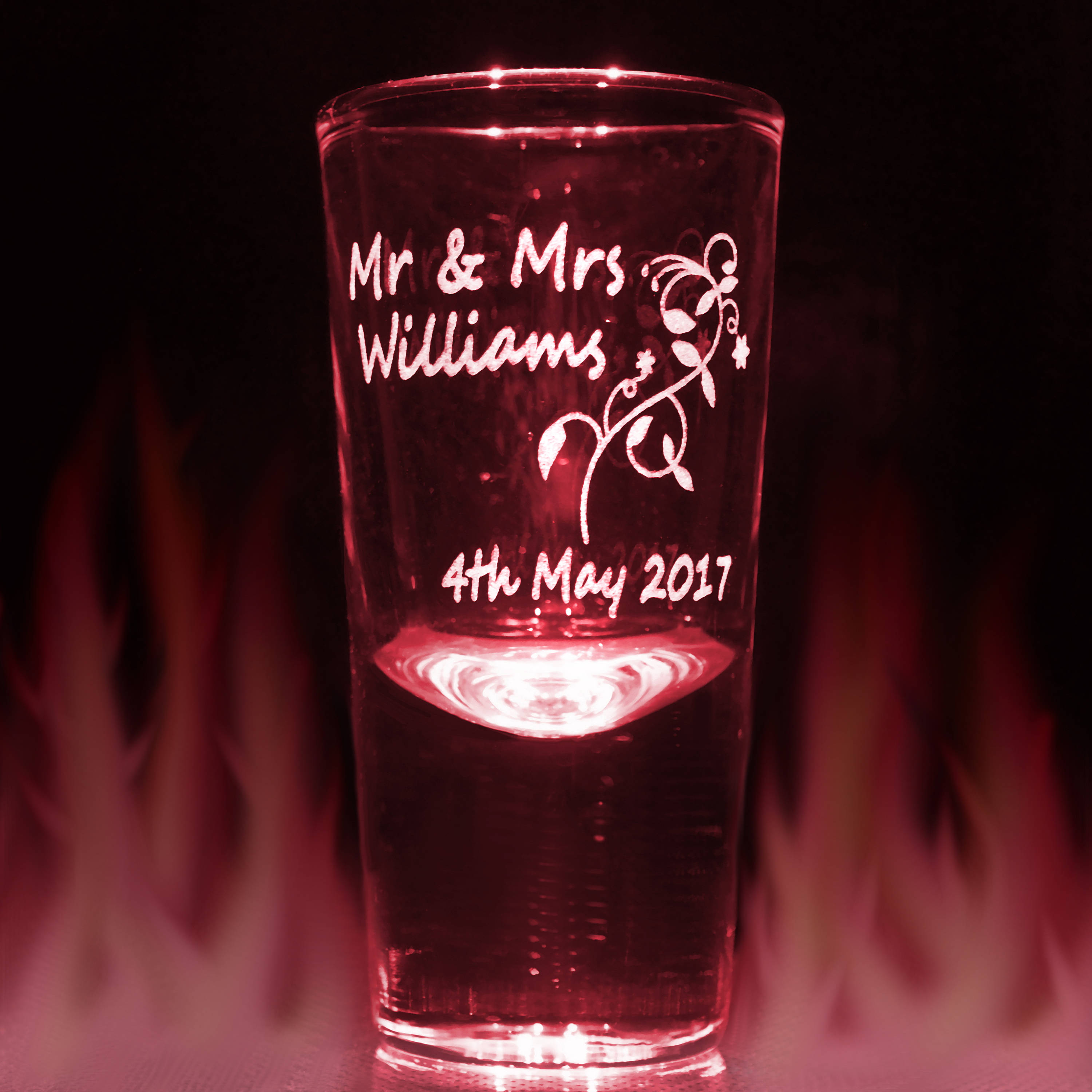 Engraved Shot Glass Personalised With Your Own Message Etsy UK