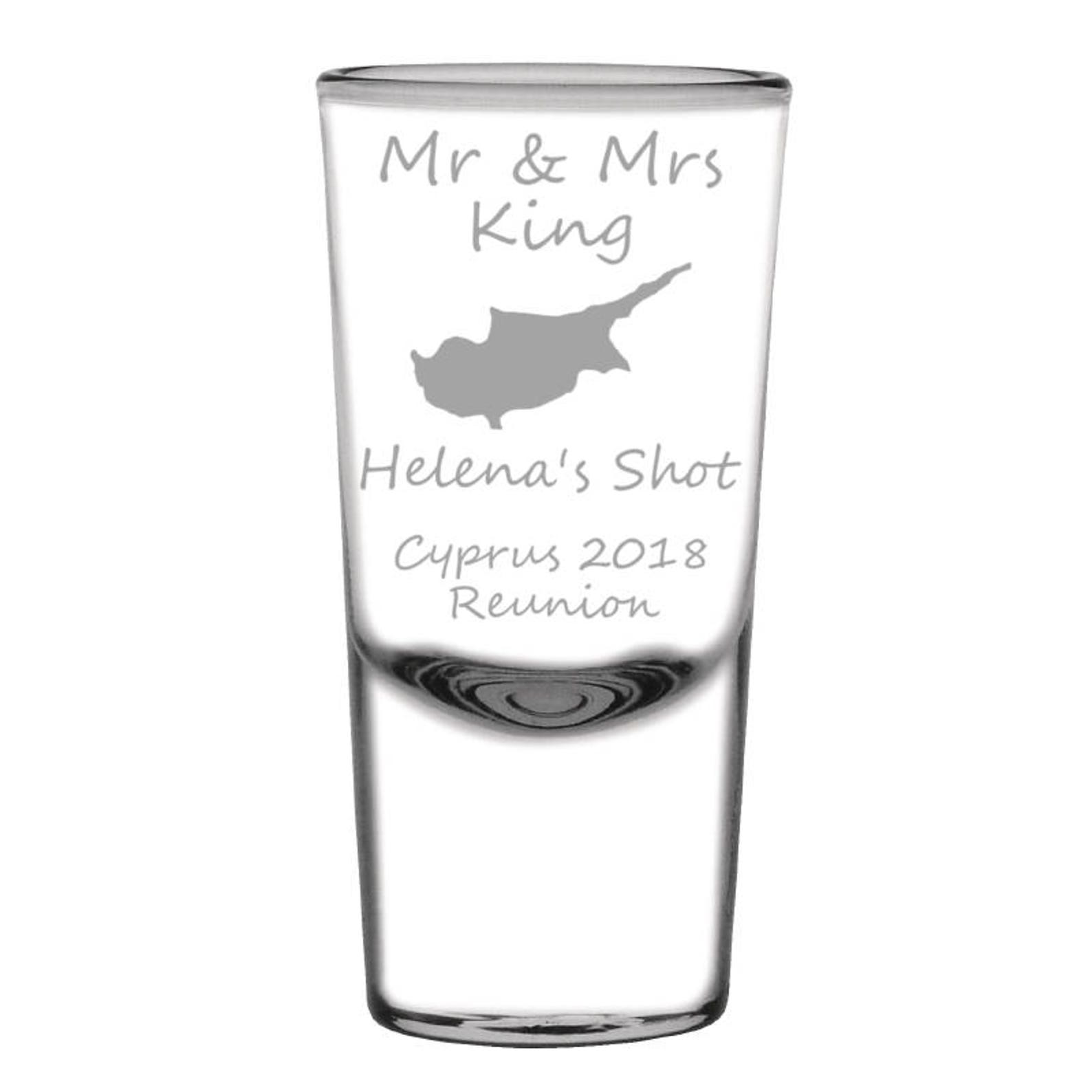Engraved Shot Glass Personalised With Your Own Message Etsy UK