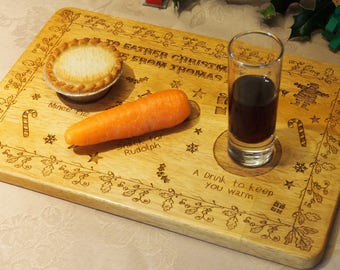 Children's Christmas Eve Platter for Father Christmas Santa