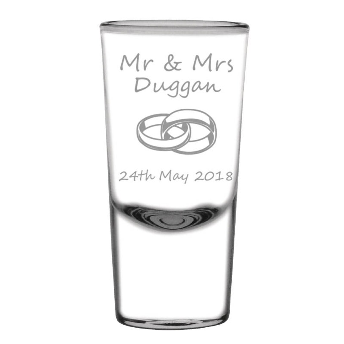 Engraved Shot Glass Personalised With Your Own Message Etsy UK