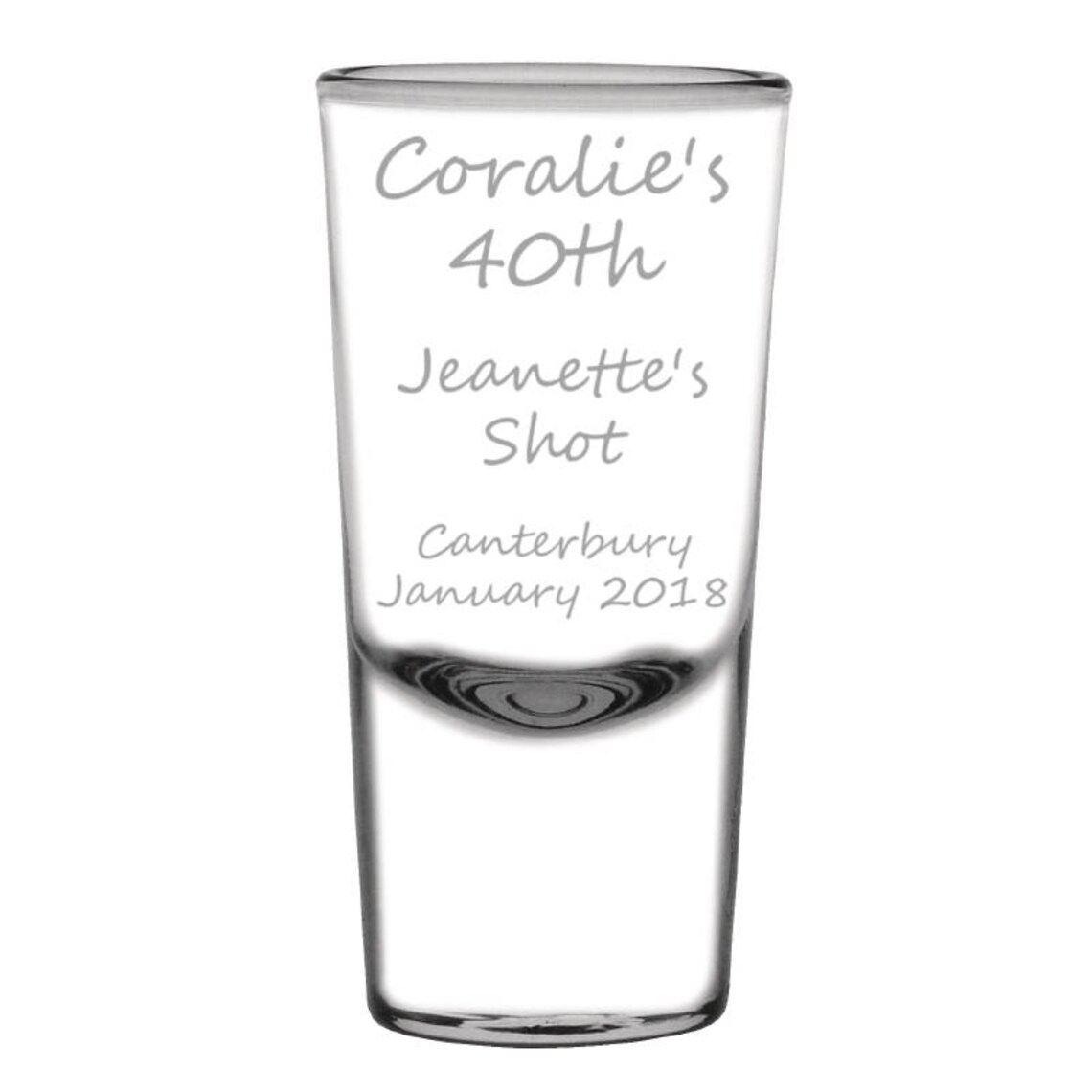 Engraved Shot Glass Personalised With Your Own Message Etsy UK