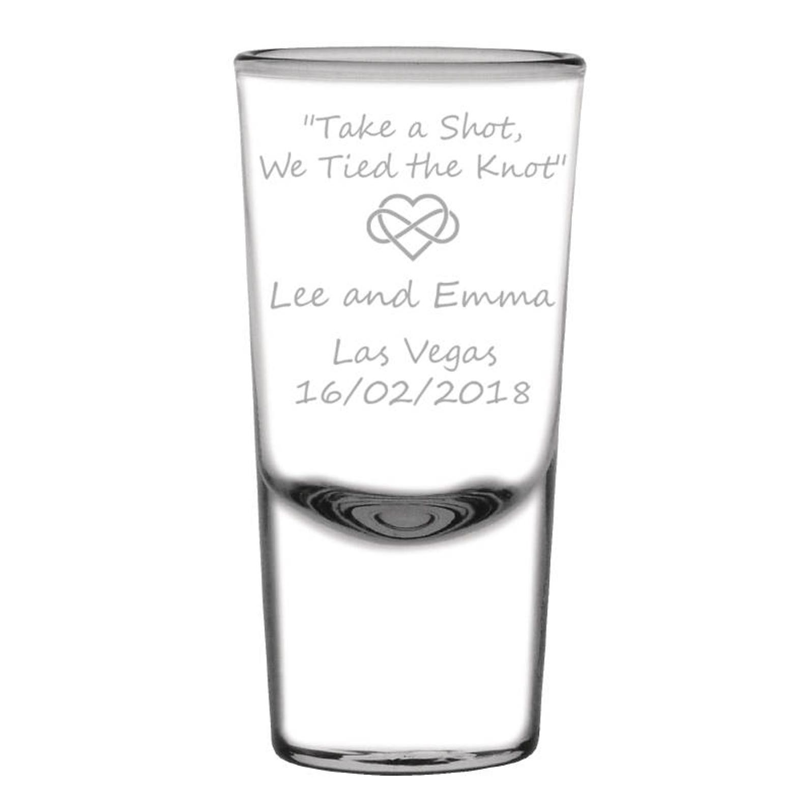 Engraved Shot Glass Personalised With Your Own Message Etsy UK