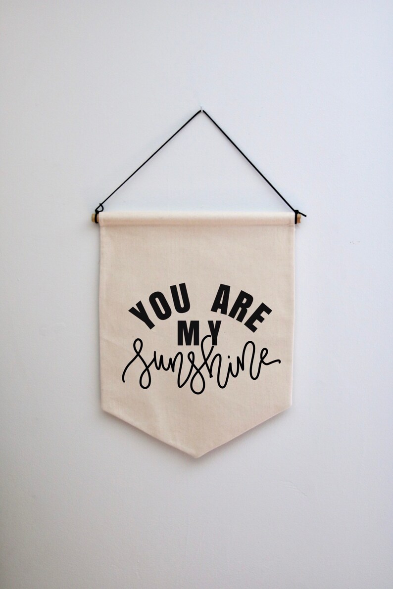 You are my sunshine wall banner wall flag kids room decor Etsy