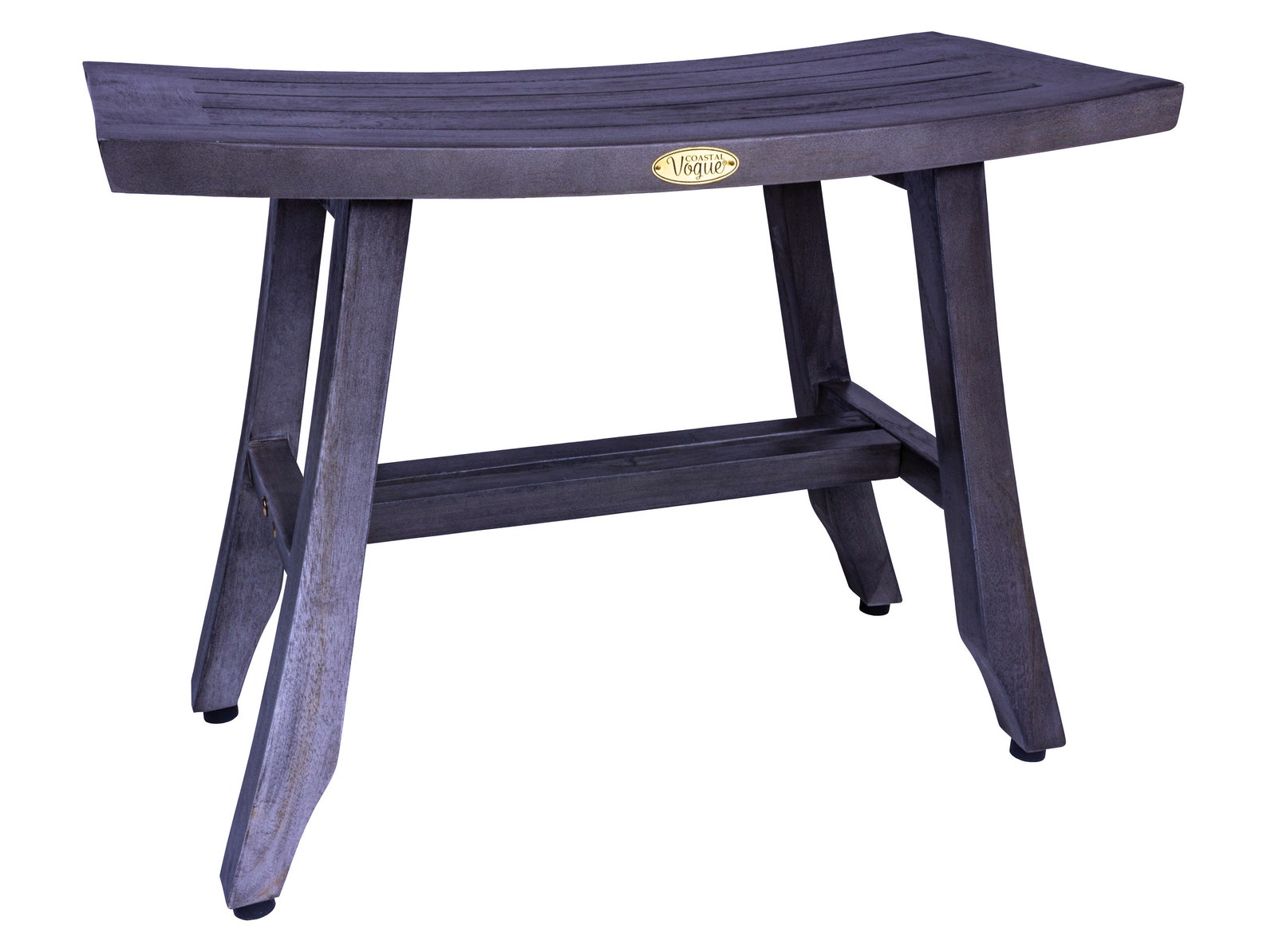 CoastalVogue Satori 24 Teak Wood Shower Bench in Gray Etsy