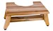 EcoDecors SerenityPoo 8' High Toilet Stool Teak Wood Shower Bench in Natural Finish 