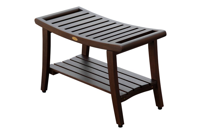 Decoteak Harmony 30 Teak Wood Shower Tall Bench With Etsy