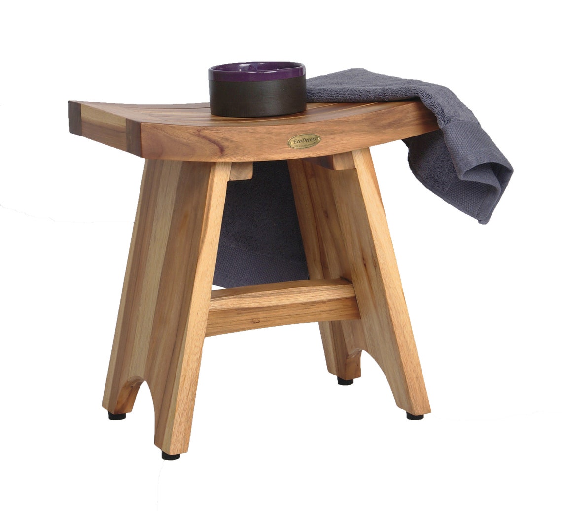 Ecodecors Serenity 18 Teak Wood Fully Assembled Shower Etsy